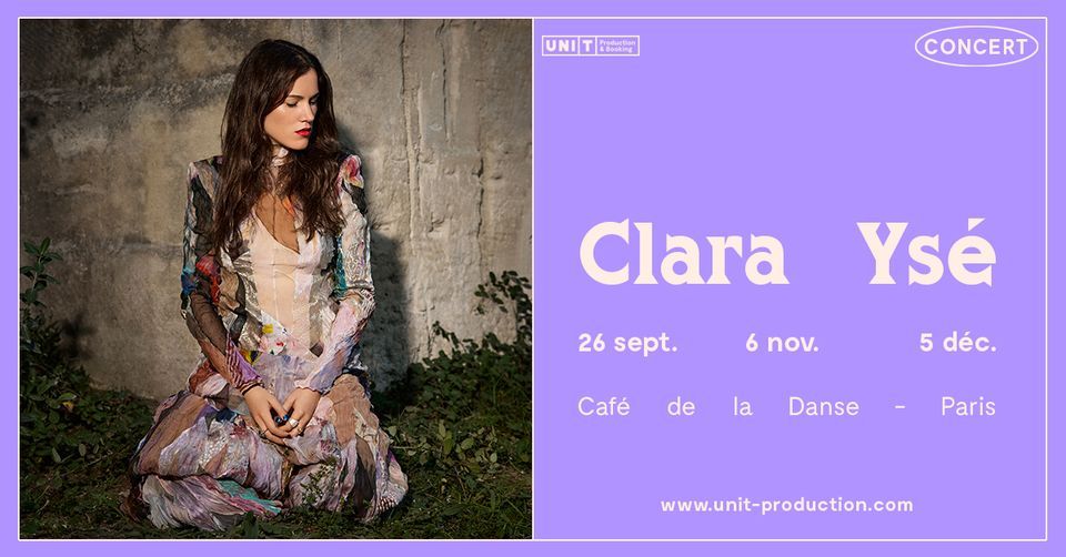 , Clara Ysé en concert au Café de la Danse &#8211; Paris