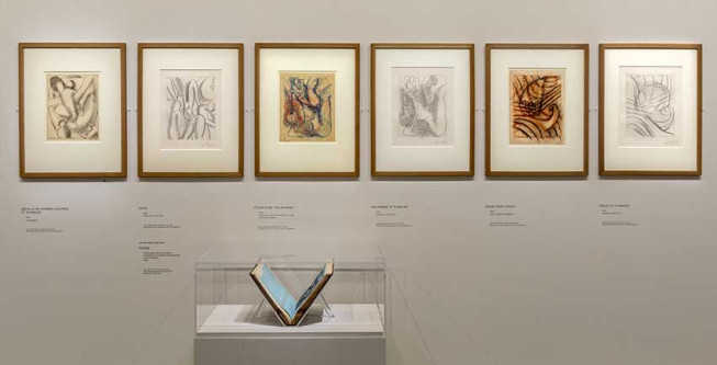 Vue in situ de l'exposition « Matisse. Cahiers d'art, le tournant des années 1930 » au musée de l'Orangerie à Paris © musée d’Orsay –Sophie Crépy © Sucession H. Matisse