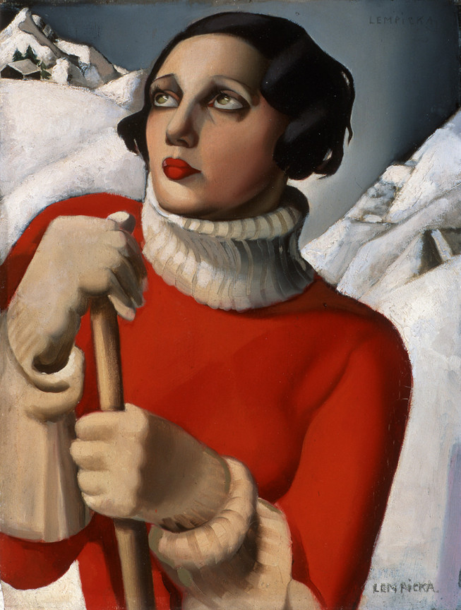 Tamara de Lempicka, Saint-Moritz, 1929, huile sur bois, 35 x 27 x 0,5 cm, Musée des Beaux-Arts d’Orléans / Photo : François Lauginie © ADAGP, Paris 2023 ©Tamara Art Heritage