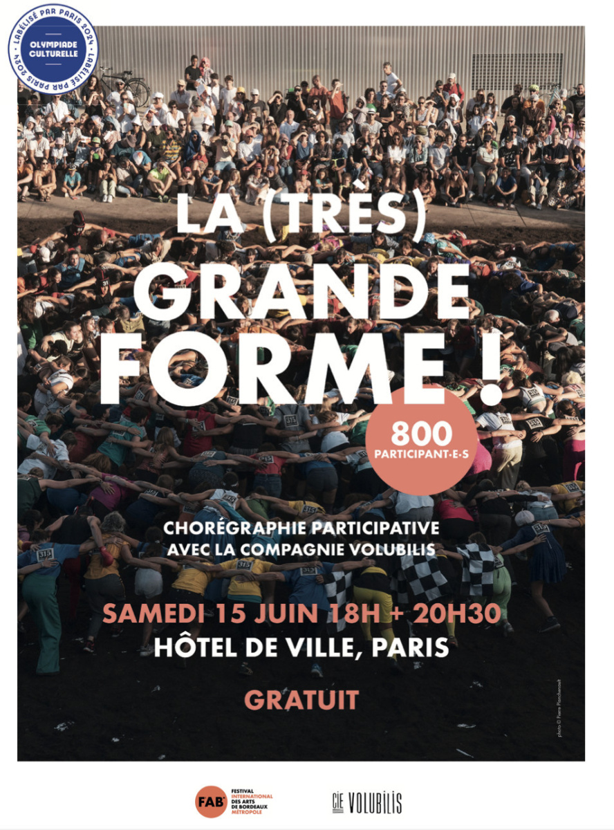 La (très) grande forme, un spectacle de danse partipatif rassemblant 800 personnes à Paris